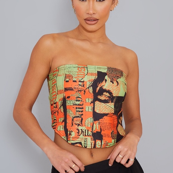 Printed crop top from PLT - Picture 1 of 2